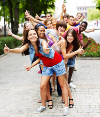 Group of people outdoors.