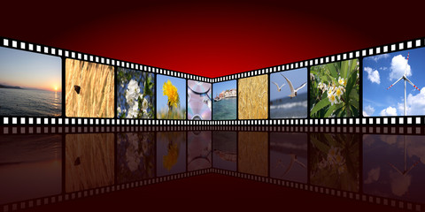 Wall Mural - movie background