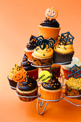 Canvas Print - Halloween cupcakes