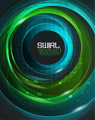 Wall Mural - Swirl vector abstract background