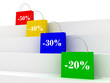 © ShuShuShu - colorful sale bags with discount signs