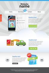 Wall Mural - Editable web template