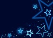 Blue Stars Background - Abstract illustration