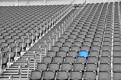 Fototapeta do kuchni Tribüne - Sitzplatz - Auswahl