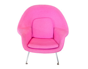 Wall Mural - pink modern chair