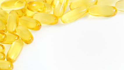 yellow fish oil capsule