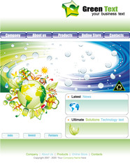 Poster - WebSite Environmental Green Template