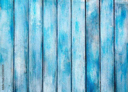 Naklejka dekoracyjna aged blue painted grunge wood texture