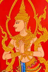 Wall Mural - thai painting art