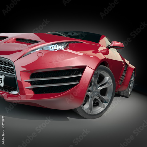 Sports Car Bedroom Wallpaper
