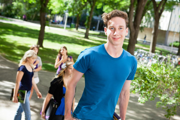 Wall Mural - Male on College Campus