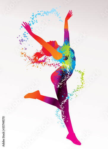 kolorowa-sylwetka-tanczacej-dziewczyny-na-bialym-tle