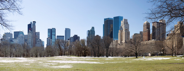 Wall Mural - Manhattan skyscrapers on Central park, NY