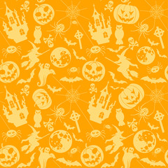 Wall Mural - Halloween seamless background