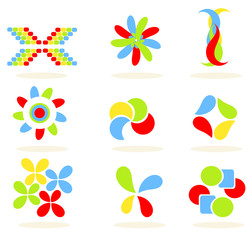 Canvas Print - Colorful symbols