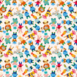 © notkoo2008 - cartoon animal chef seamless pattern