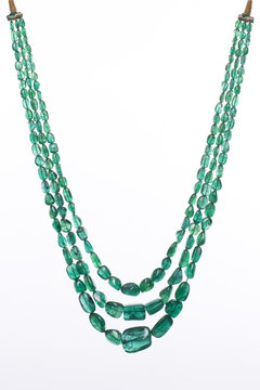 beautiful  emerald necklace , Jaipur, Rajasthan,India