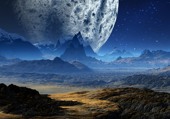 Wall Mural - alien planet 01