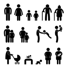 Happy Family Icon Sign Symbol Pictogram