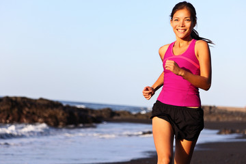 Wall Mural - Running running on beach