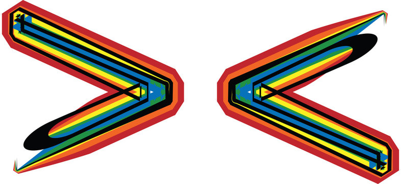 colorful font
