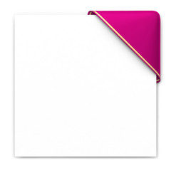 Wall Mural - pink corner with golden edge