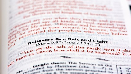 Believers are salt and light