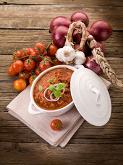 Canvas Print - ragout sauce on bowl