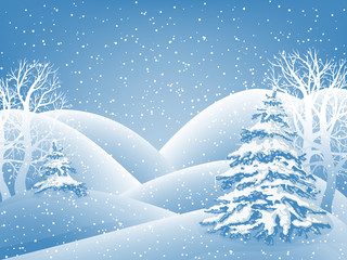Wall Mural - Winter background