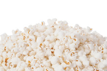 White Popcorn Background