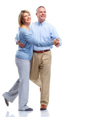 Wall Mural - Happy elderly couple.