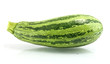 Green zucchini isolated on white