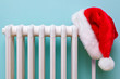 Santa hat on a radiator
