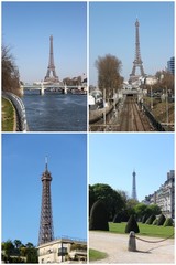 Poster - Carte postale de la Tour Eiffel à Paris