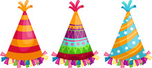 Party Hat Isolated Vector Illustration