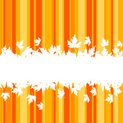 Poster - Autumn leaves background