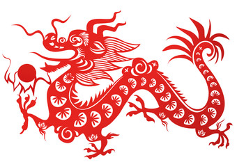 Wall Mural - Chinese dragon. Symbol of the 2012 year