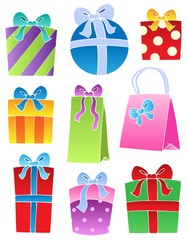 Poster - Various decorated gifts 2