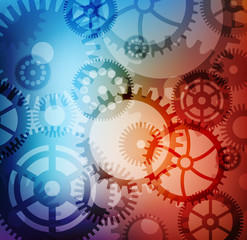 Wall Mural - Abstract background with gears. eps10 vector