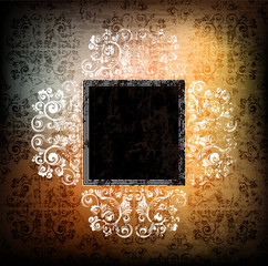 Wall Mural - grungy ornamented vector banner. Eps10