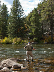 Fototapete - Fly Fisherman