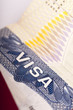 Close up americn visa
