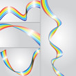 Creative Design of Rainbow Stripes Set