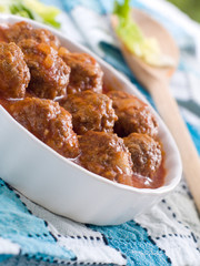 Wall Mural - minced meat ball