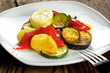 Grilled vegetables with olive oil