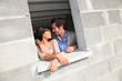 © goodluz - In loved couple standing in their future house