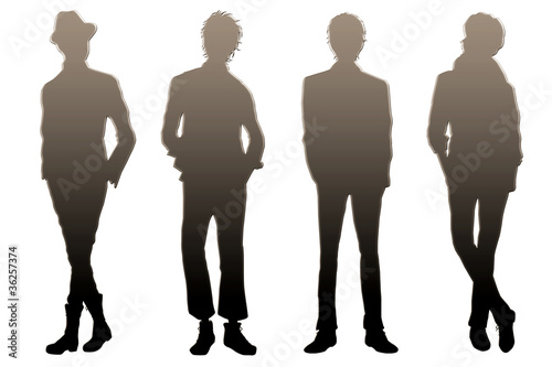 メンズポーズシルエット Buy This Stock Illustration And Explore Similar Illustrations At Adobe Stock Adobe Stock