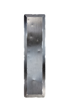 Metal letter isolated on white