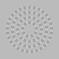 Circle or spiral - Optical illusion simple geometry