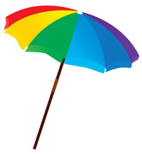 Vector Beach Umbrella